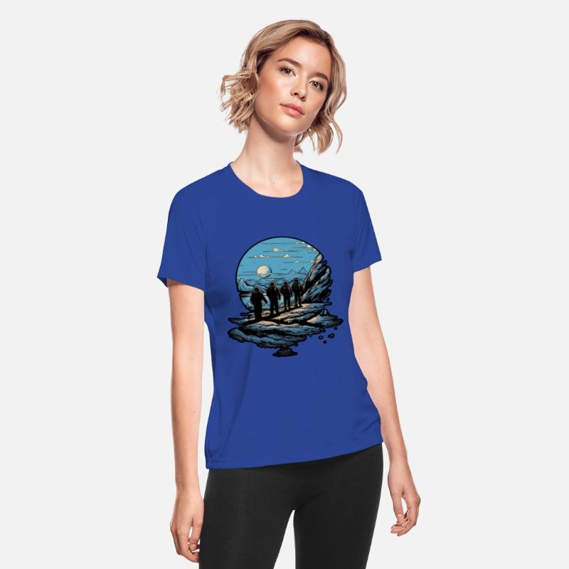 A group of Astronauts Exploring an Alien planet