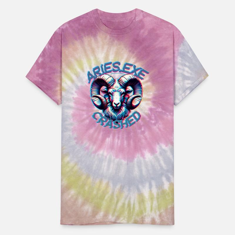 Aries Glitch T-Shirt – Digital Zodiac Series