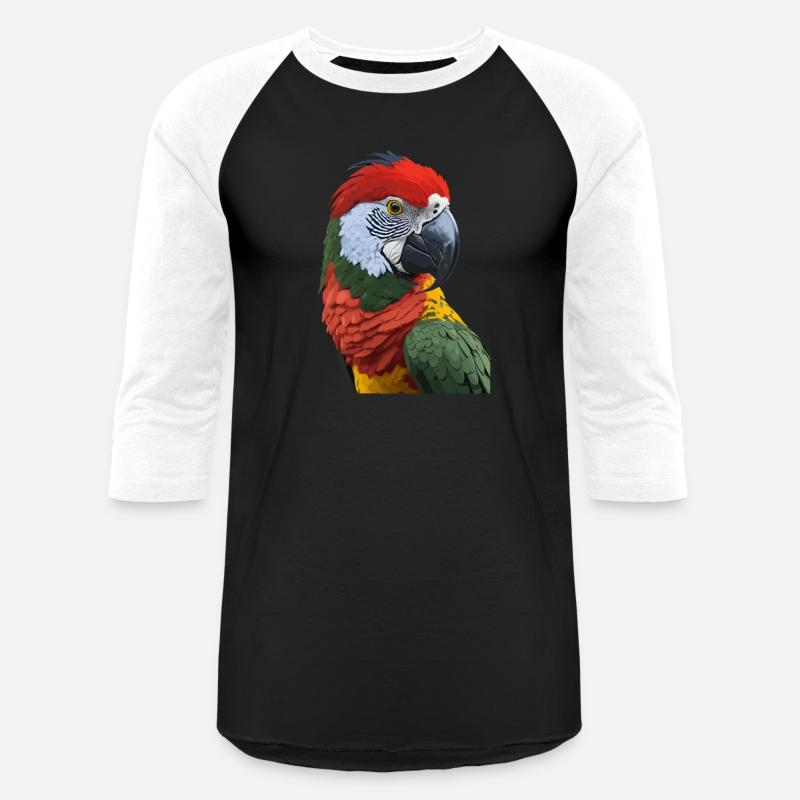 Beautiful plumage of a colorful parrot