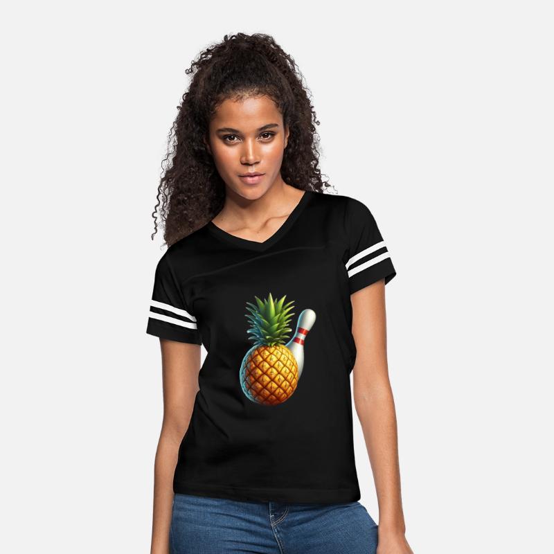 bowling ball and pineapple