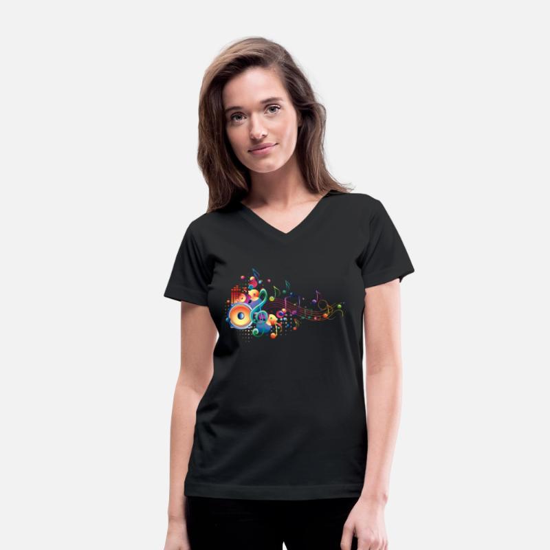 bright multi-colored music design