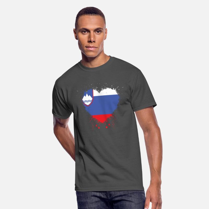 Slovenia And Proud - SLOVENIA HEART FLAG