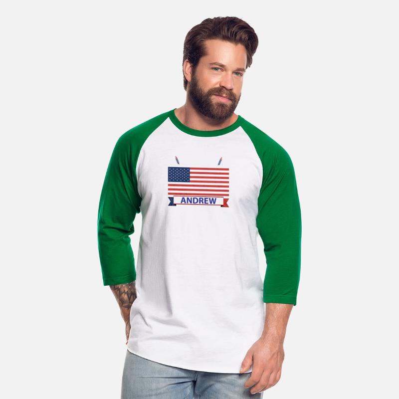 Team Andrew USA American Flag Sta Stripe