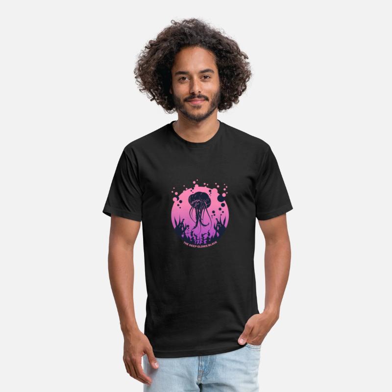 The Deep Glows Black – Jellyfish Tee