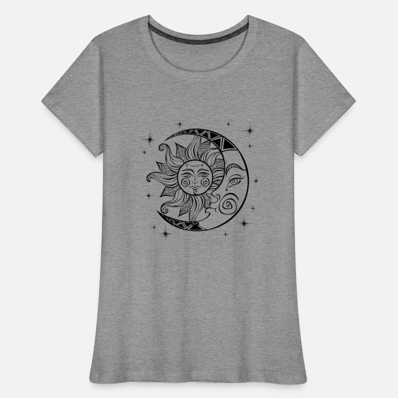 The moon and the sun Mystical Boho Style
