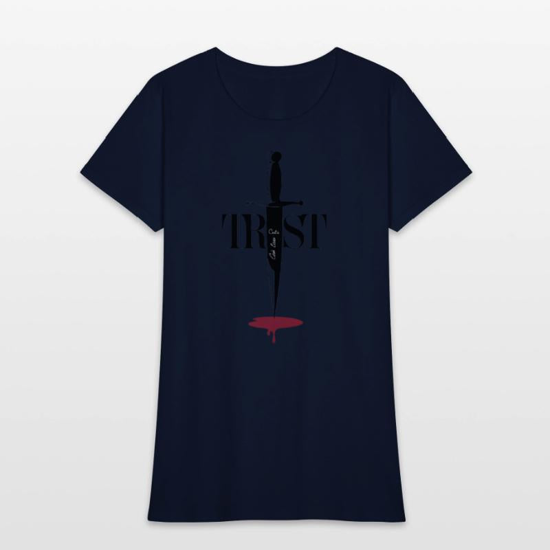 Trust Cuts Deep: Minimalist Dagger Art