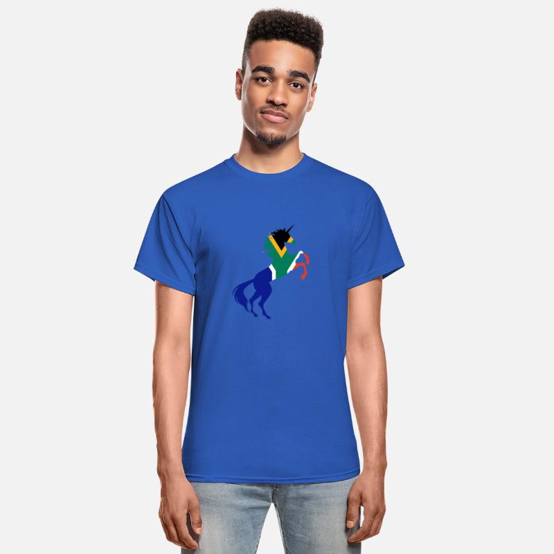 Unicorn South Africa Flag TShirt Magical Unicorn