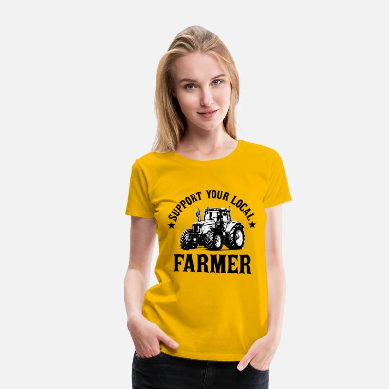 Vintage Support Your Local Farmers Farming Farmer