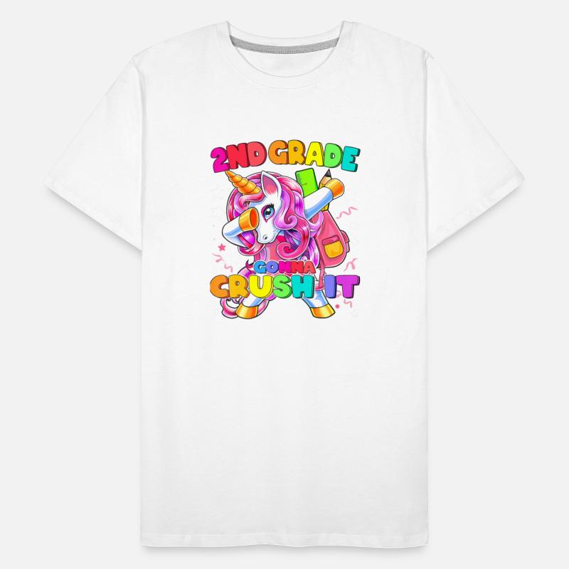 2nd Grade Dabbing Unicorn Back to School Girls