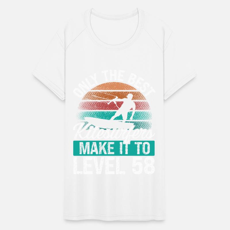 58 Kitesurf Level 58 Year Retro Kiteboarding