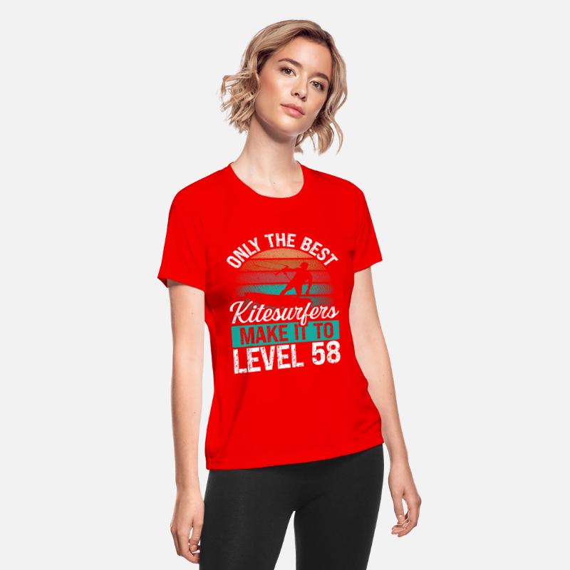 58 Kitesurf Level 58 Year Retro Kiteboarding