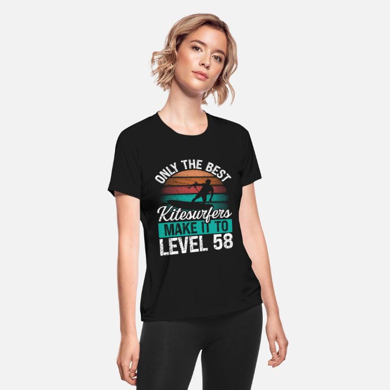 58 Kitesurf Level 58 Year Retro Kiteboarding