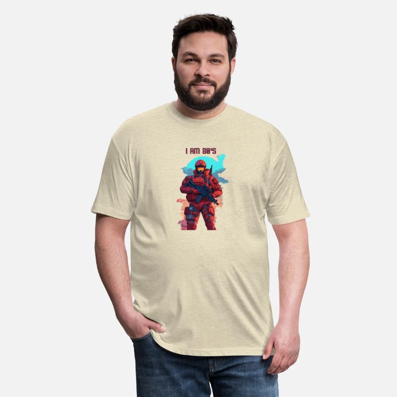 80 s anime style soldier with cyborg body