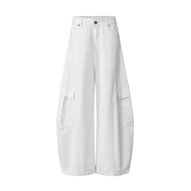 Women's Pants Wide Leg Denim Trousers with Cool Style and Summer Loose Fit
