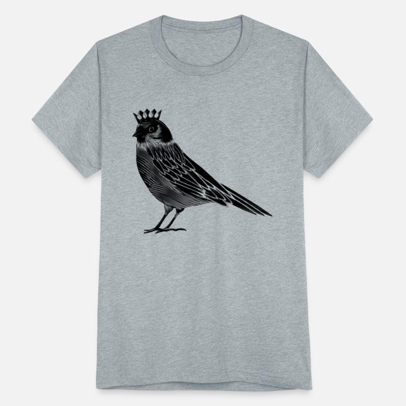 A bird with a crown