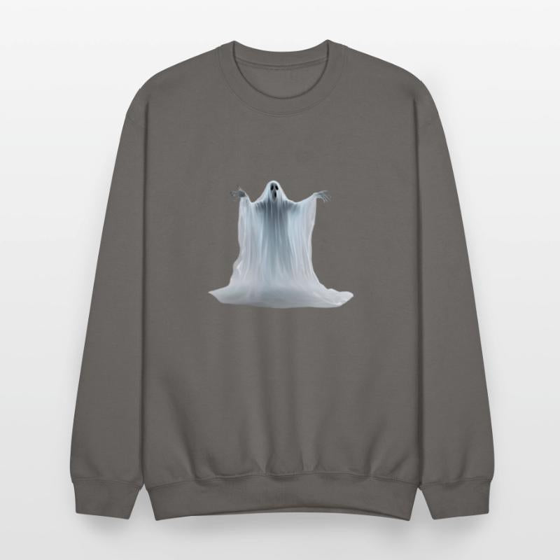 A close-up image of a ghost.