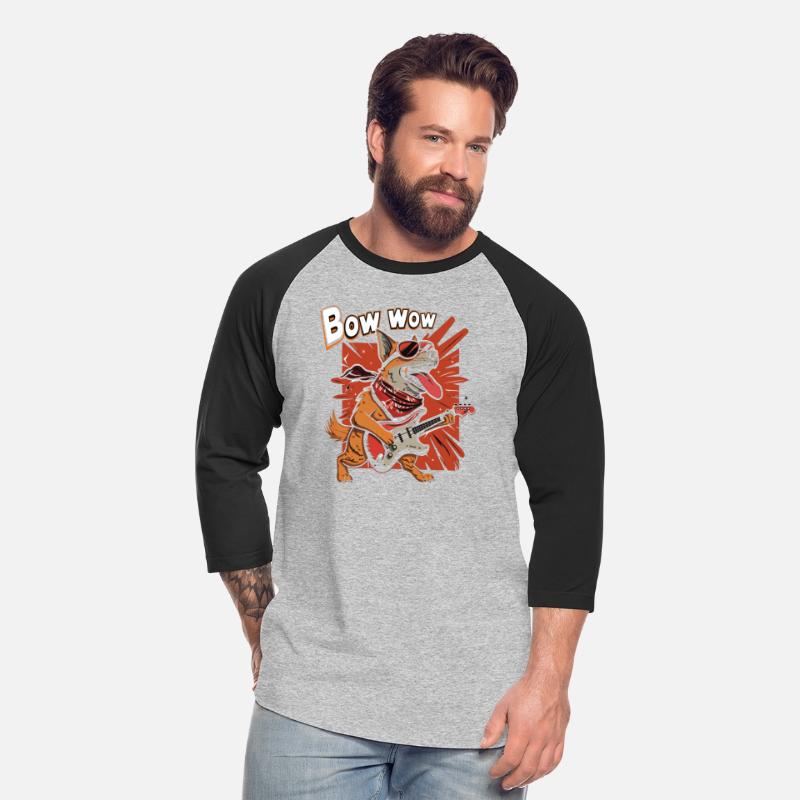 A Cute Cartoon dog play Guitar