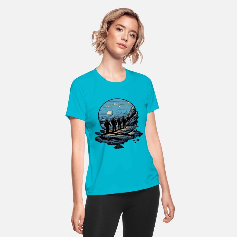 A group of Astronauts Exploring an Alien planet