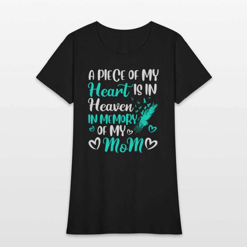 A Piece Of My Heart Is In Heaven In Memory Of Mom
