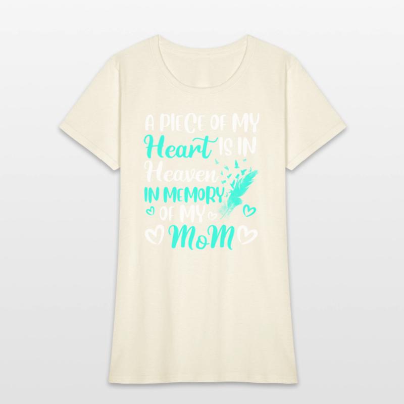 A Piece Of My Heart Is In Heaven In Memory Of Mom