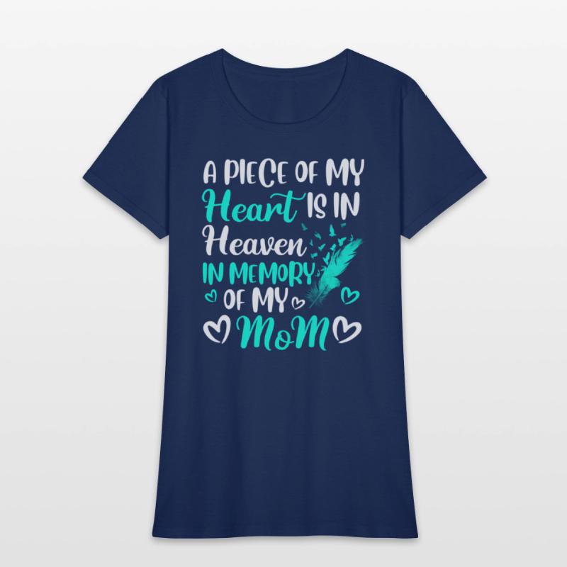 A Piece Of My Heart Is In Heaven In Memory Of Mom