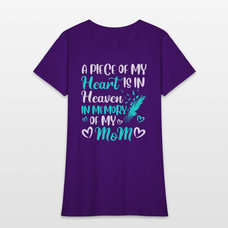 A Piece Of My Heart Is In Heaven In Memory Of Mom