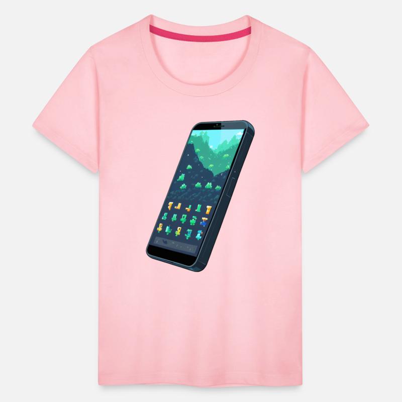 A pixel art of a mobile