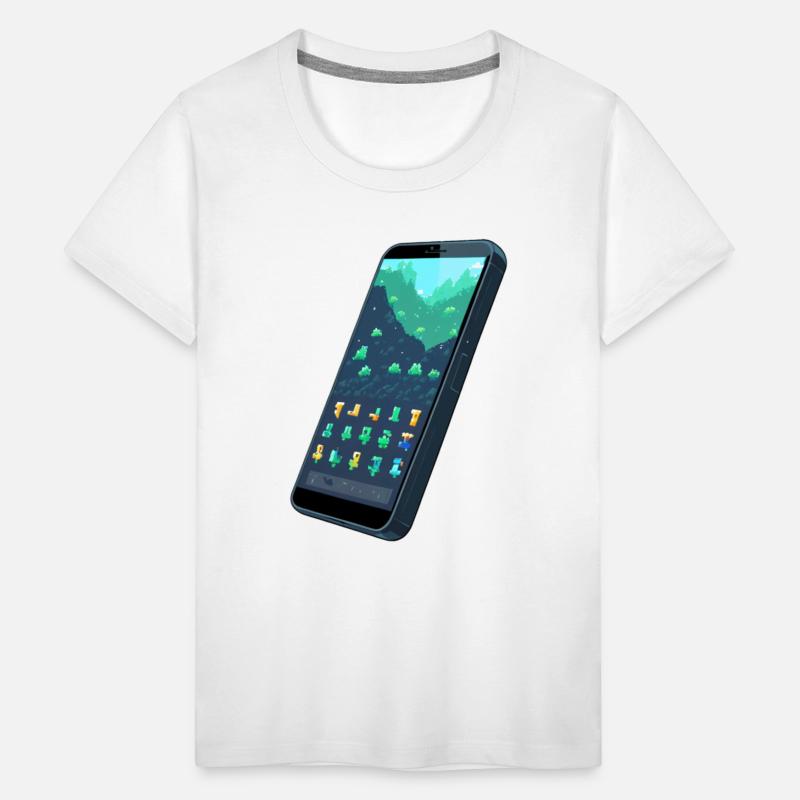 A pixel art of a mobile