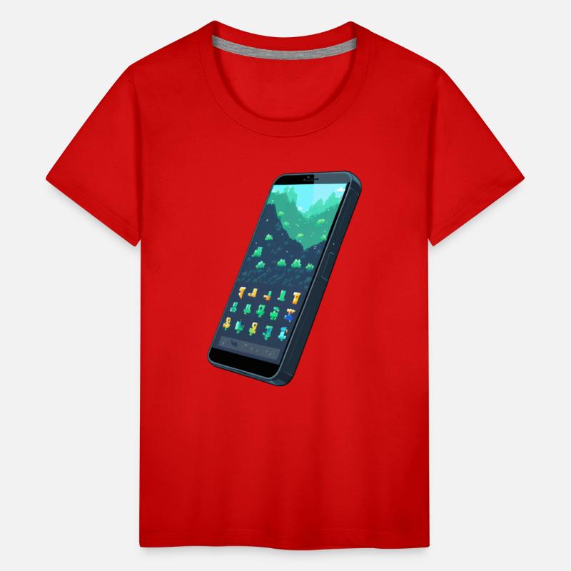 A pixel art of a mobile