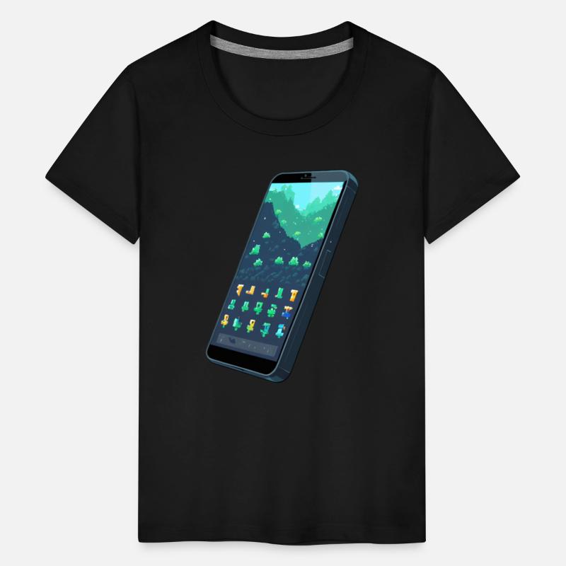 A pixel art of a mobile
