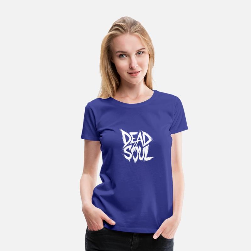 a stylized illustration of the text dead soul