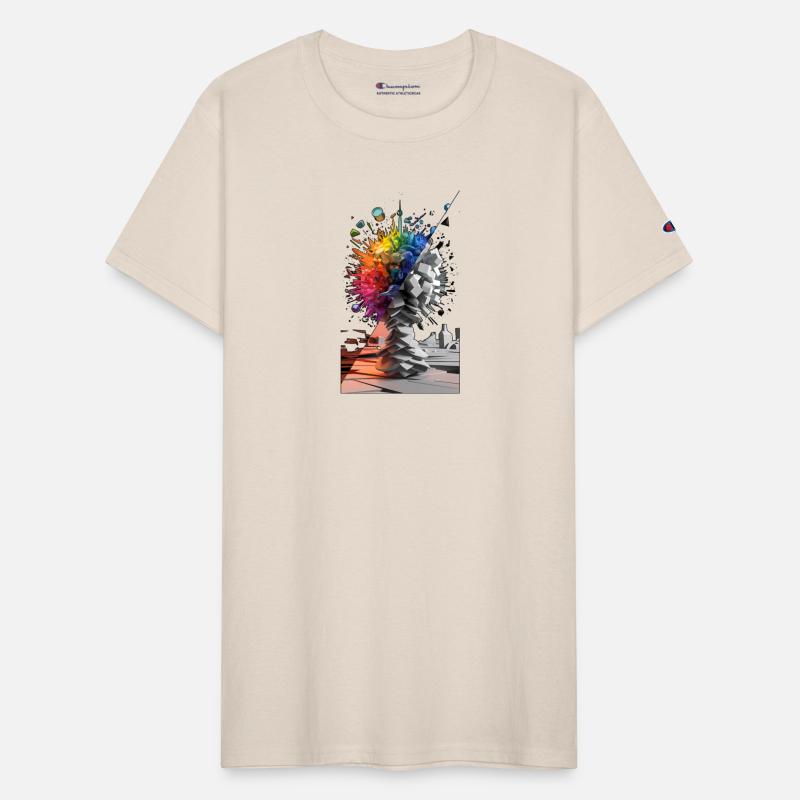 Abstract Colorful Explosion Grayscale Geometric