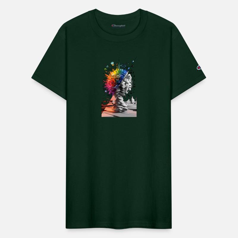 Abstract Colorful Explosion Grayscale Geometric