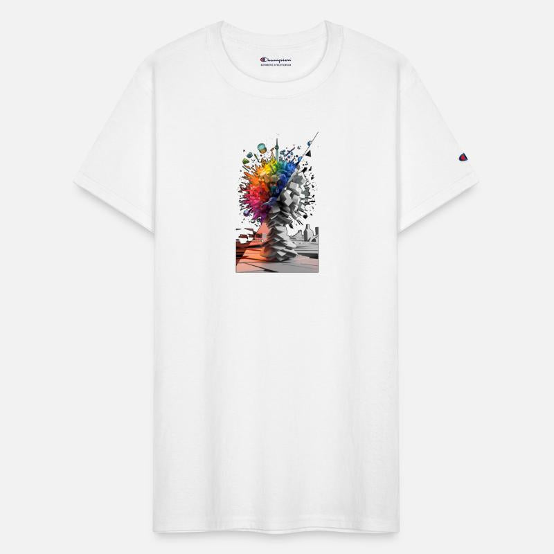 Abstract Colorful Explosion Grayscale Geometric