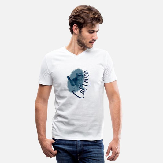 Adorable Cat Lover Design blue