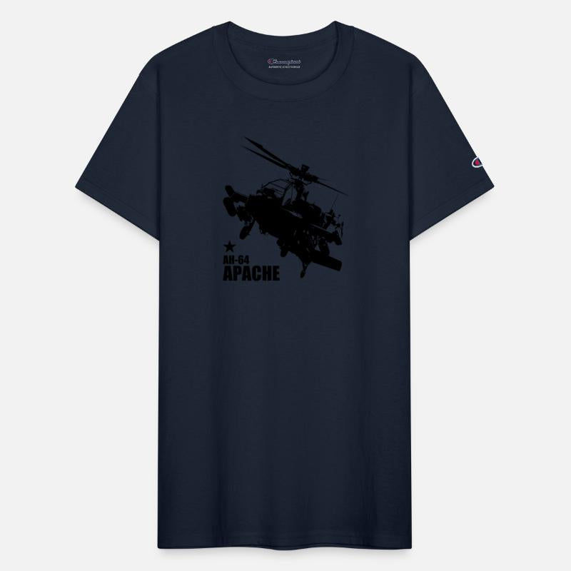 AH64 Apache Front Back logo green
