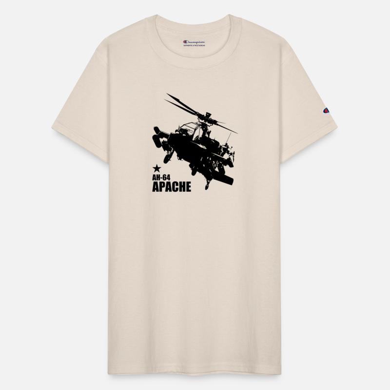 AH64 Apache Front Back logo green