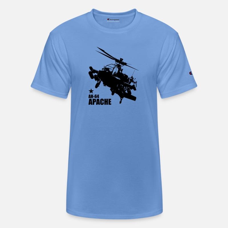 AH64 Apache Front Back logo green