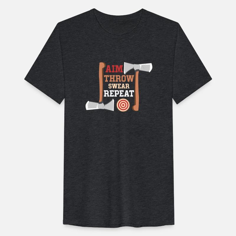 Aim Throw Swear Repeat Hatchet Ax Thrower