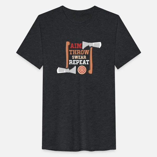 Aim Throw Swear Repeat Hatchet Ax Thrower