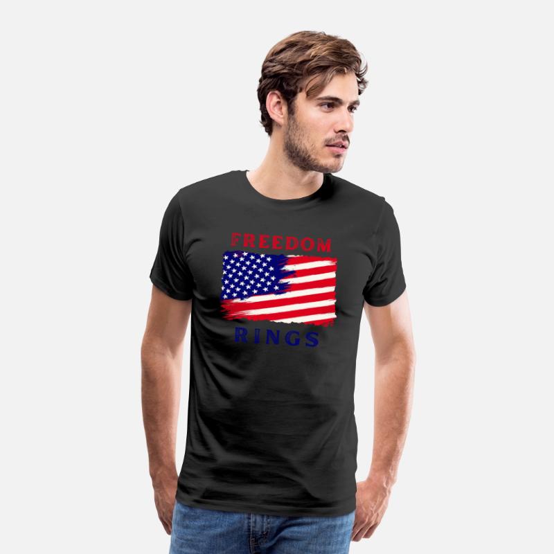 American Dreams Minimalist Print: Blue Red Design