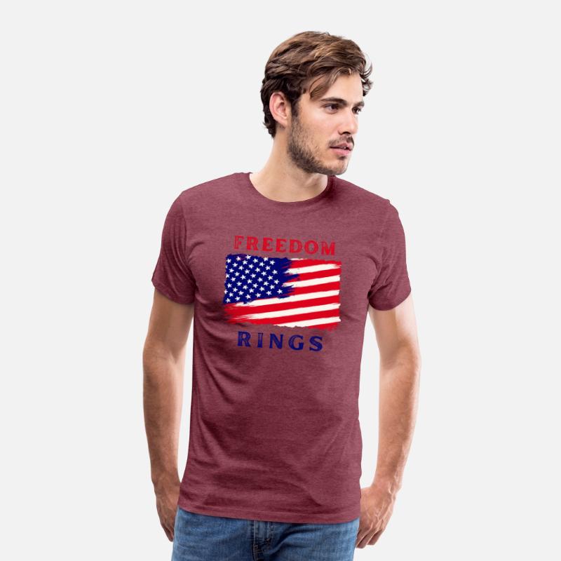 American Dreams Minimalist Print: Blue Red Design