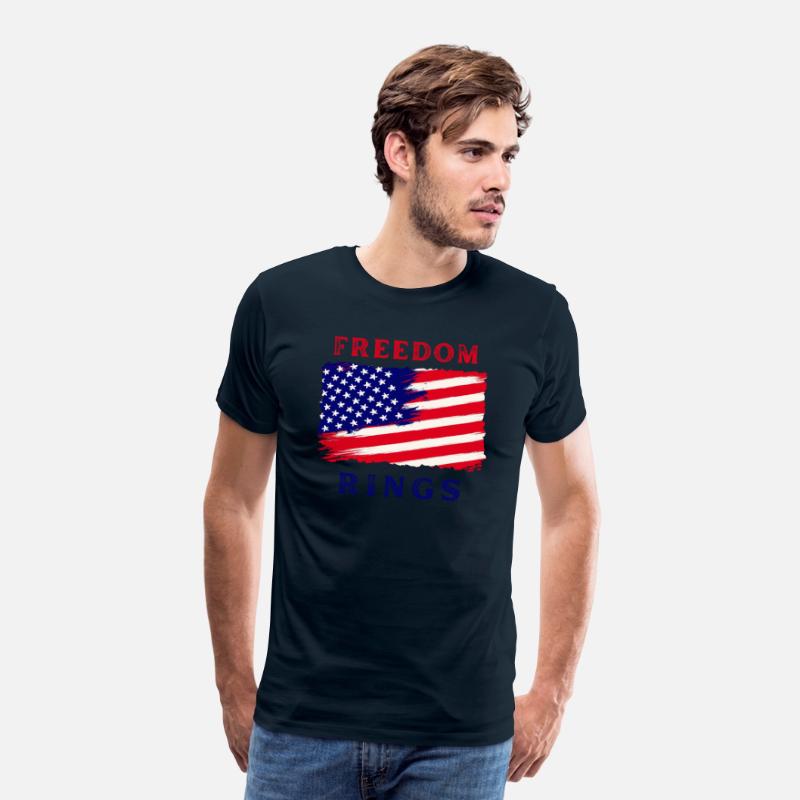 American Dreams Minimalist Print: Blue Red Design