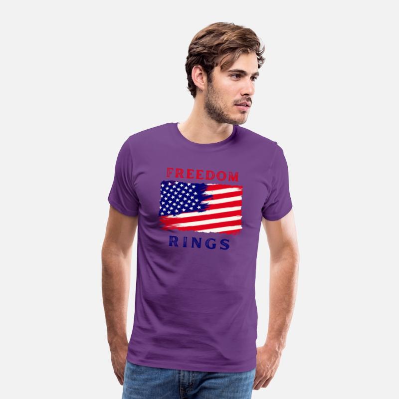 American Dreams Minimalist Print: Blue Red Design