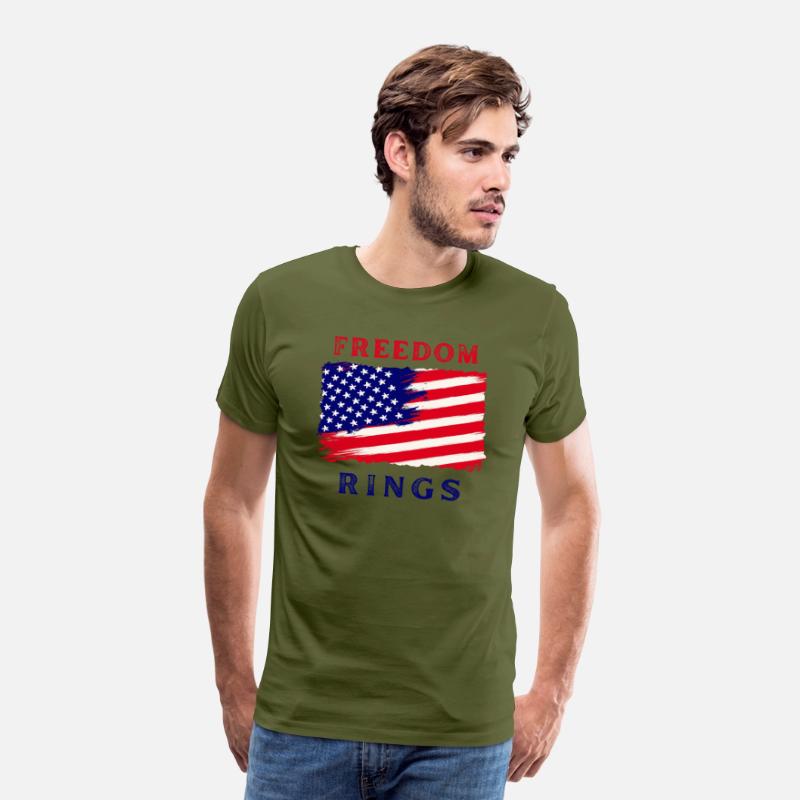 American Dreams Minimalist Print: Blue Red Design
