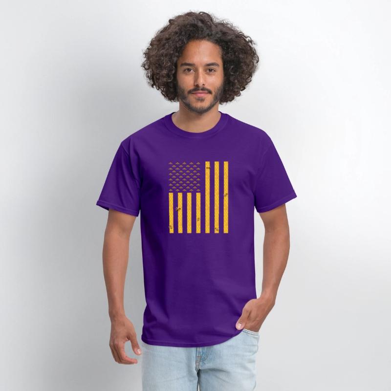 American Flag Honeycomb Honey Bee Beekeeping