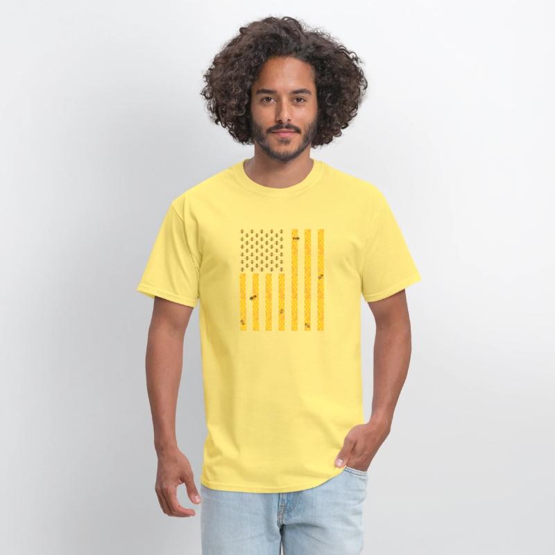 American Flag Honeycomb Honey Bee Beekeeping
