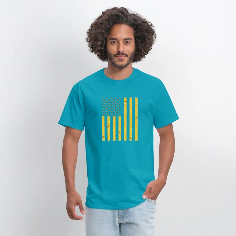 American Flag Honeycomb Honey Bee Beekeeping