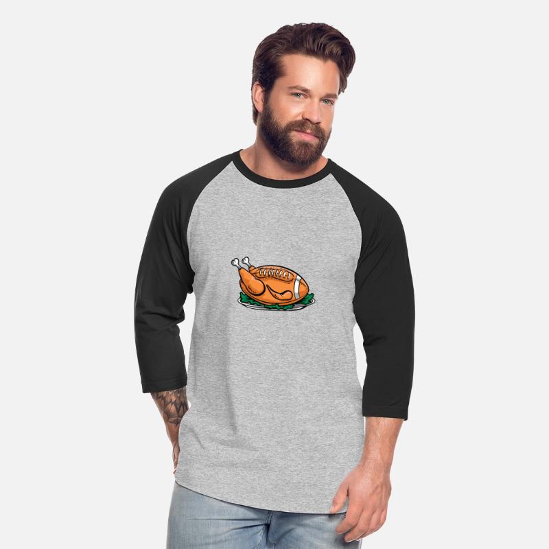 American football turkey on a plate with salad