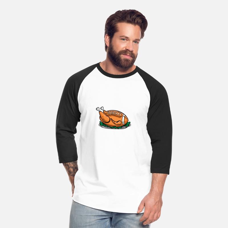 American football turkey on a plate with salad